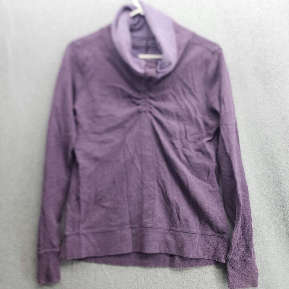 Lululemon Womens Turtleneck Long Sleeve Fleece Pullover Sweater Purple Size M